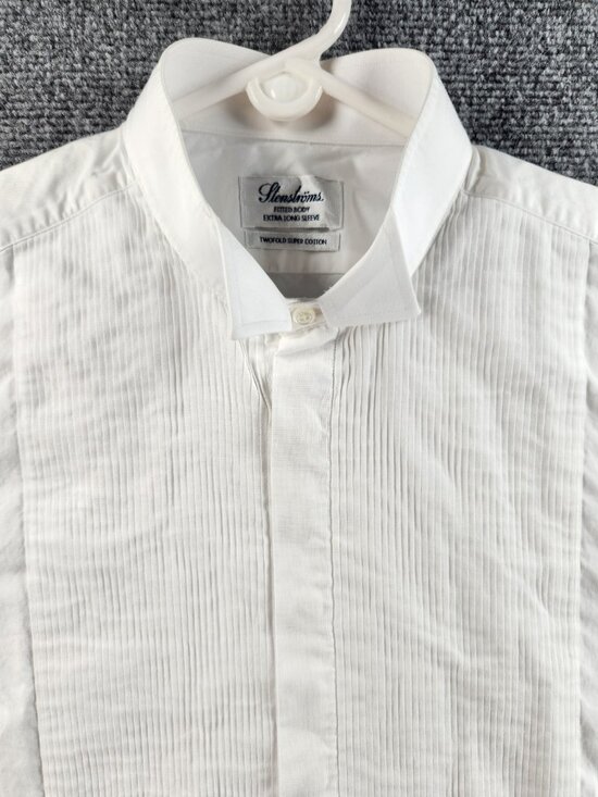 Stenstrms Other - Stenstroms Formal Dress Shirt Wing Collar French Cuff Twofold Super 15.75 Cotton